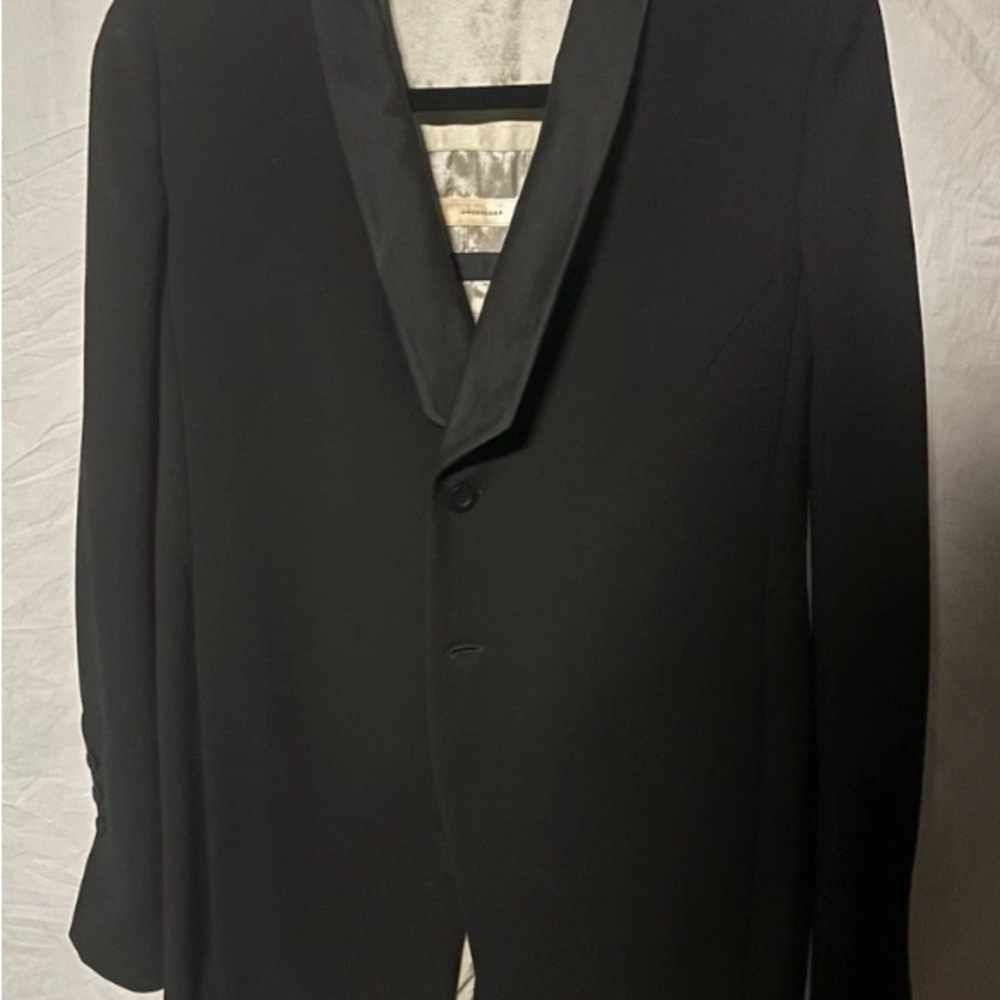 Rick Owens SS17 “Tusk” coat sz 8 black wool beautiful condition